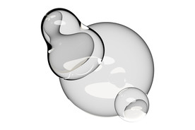 水滴免抠泡泡  透明肥皂泡泡