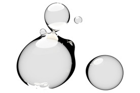 水滴免抠泡泡  透明肥皂泡泡