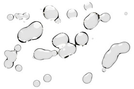 水滴免抠泡泡  透明肥皂泡泡