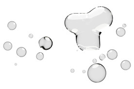 水滴免抠泡泡  透明肥皂泡泡