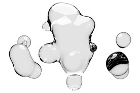 水滴水珠泡泡  透明肥皂泡泡