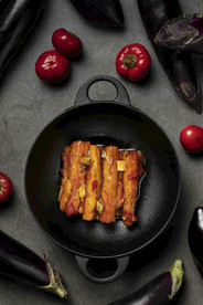 咸鱼茄子煲图片