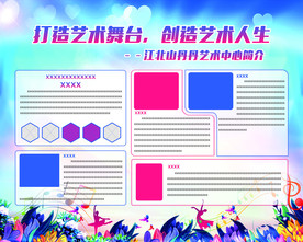 艺术展版