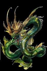 中国风金色龙元素