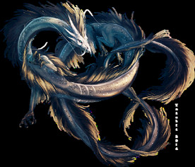 中国风金色龙元素