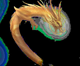 中国风金色龙元素