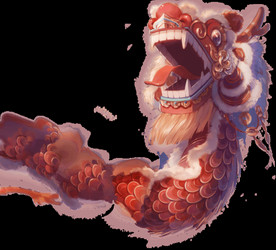 中国风金色龙元素