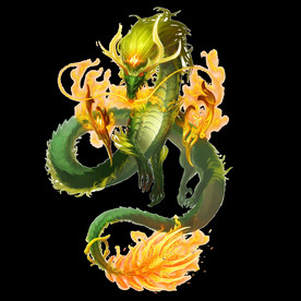 中国风金色龙元素