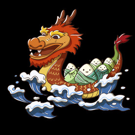 中国风金色龙元素