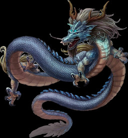 中国风金色龙元素