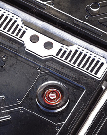 C4D 模型机械电路板零件设备