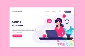 卡通图形us素材客服格式矢量