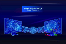 服务点线图片区块链素材下载