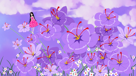 手绘藏红花