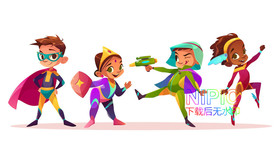 图形背景背景图模版男超人剪影