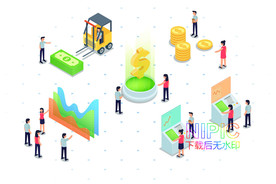 在线支付美元素材背景商务文件