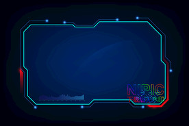 模版模板蓝色下载屏幕系统手印