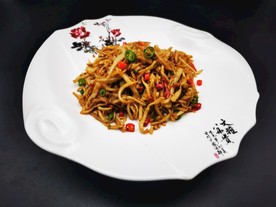 羊肚丝炒杏鲍菇