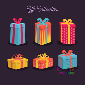 礼物素材礼盒模板