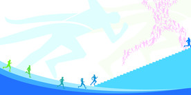 蓝色背景 蓝色运动会