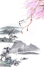 中国风 水墨 喜庆背景