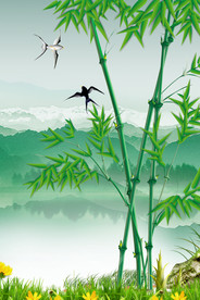 中国风 水墨 喜庆背景