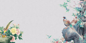 中国风 水墨 喜庆背景