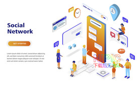 2.5d手机社交网络