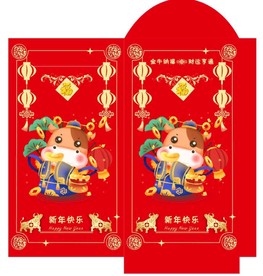 新年  红包  金牛