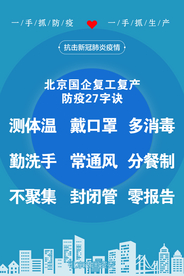北京国企复工 复产防疫 27字