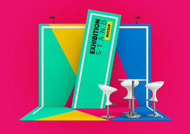 炫彩展厅场景展示设计样机