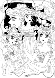 美少女战士月野兔月亮公主同人画