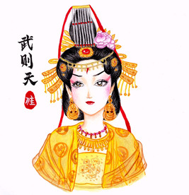 武则天武媚娘大唐女皇真人眼漫画