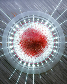 C4D模型抽象球体晶格电源能量