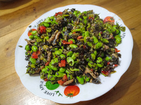 雪菜毛豆