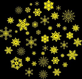 雪花 点点 矢量图雪花 圆形雪