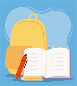 手绘学习用品