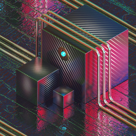 C4D模型金属表面纹理场景机械