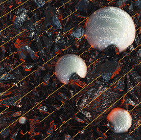 C4D模型石子珠子山表面石头