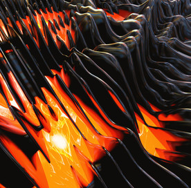 C4D模型波浪塑料表面纹理质感