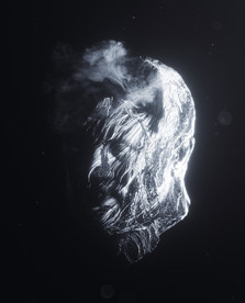 C4D模型乌云密布的心