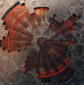 C4D模型基地入口仪器盖子金属