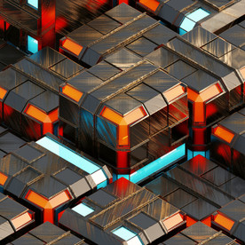 C4D模型设备机械仪器结构