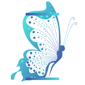 飞舞的蝴蝶插画