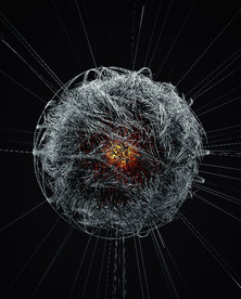 C4D模型 原子病毒粒子质子