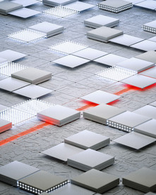 C4D模型格子设备零件仪器结构