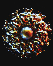 C4D模型 球体粒子融化的金属