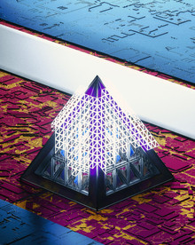 C4D模型 抽象三角形椎体