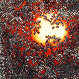 C4D模型 原子病毒粒子质子