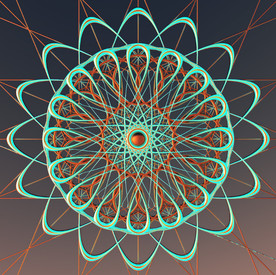 C4D模型捕梦网线状花朵抽象